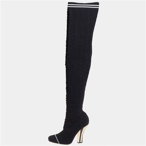 over the knee boots fendi|Fendi women's over the knee boots.